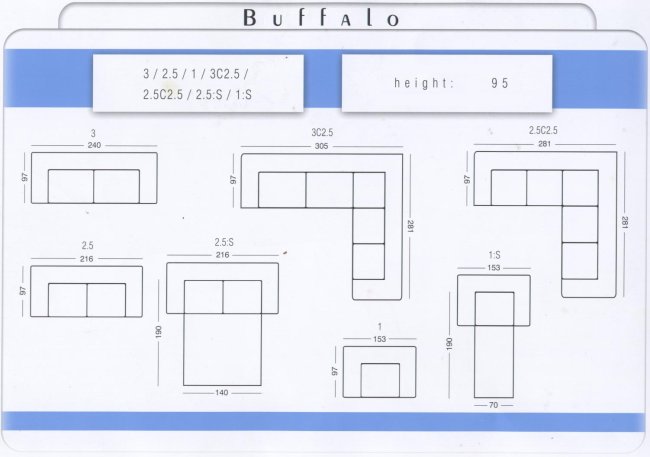 Buffalo izmeri