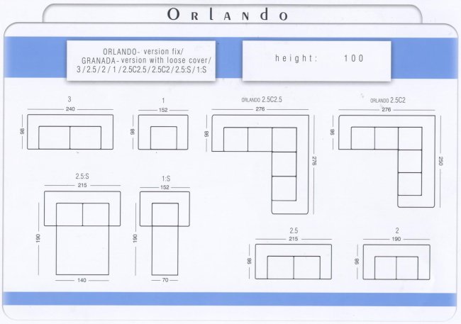 Orlando/Granada izmeri