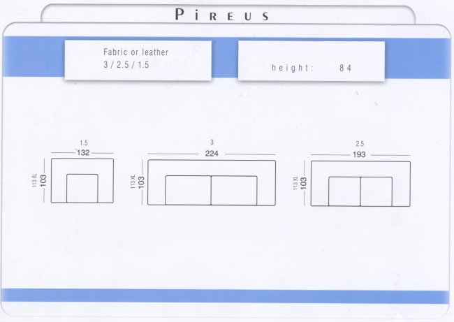 Pireus izmeri